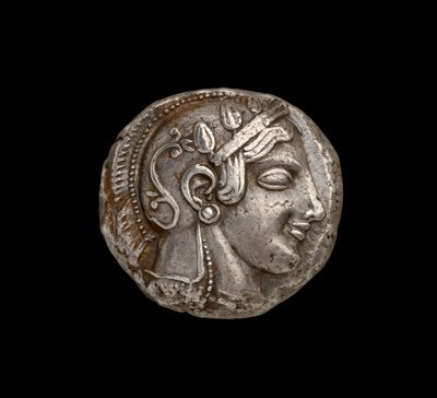 Athena Coin, View of Obverse Depicting the Head of Athena, c.440 BC (silver) by Greek